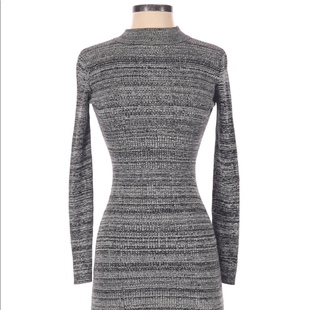 Say What size small grey mock neck mini sweater dress - Picture 3 of 5